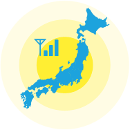 ドコモの通話圏内の広い通話エリア!